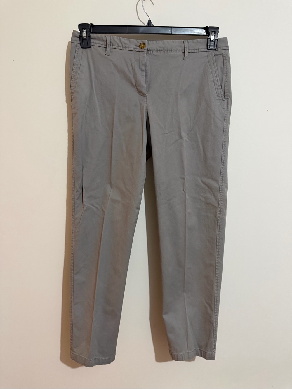 Talbots Straight Leg Pants in Light Gray
